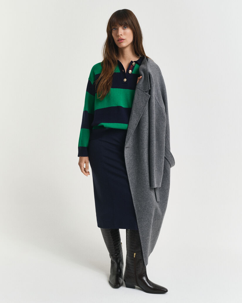 Gebreide Rugger met strepen