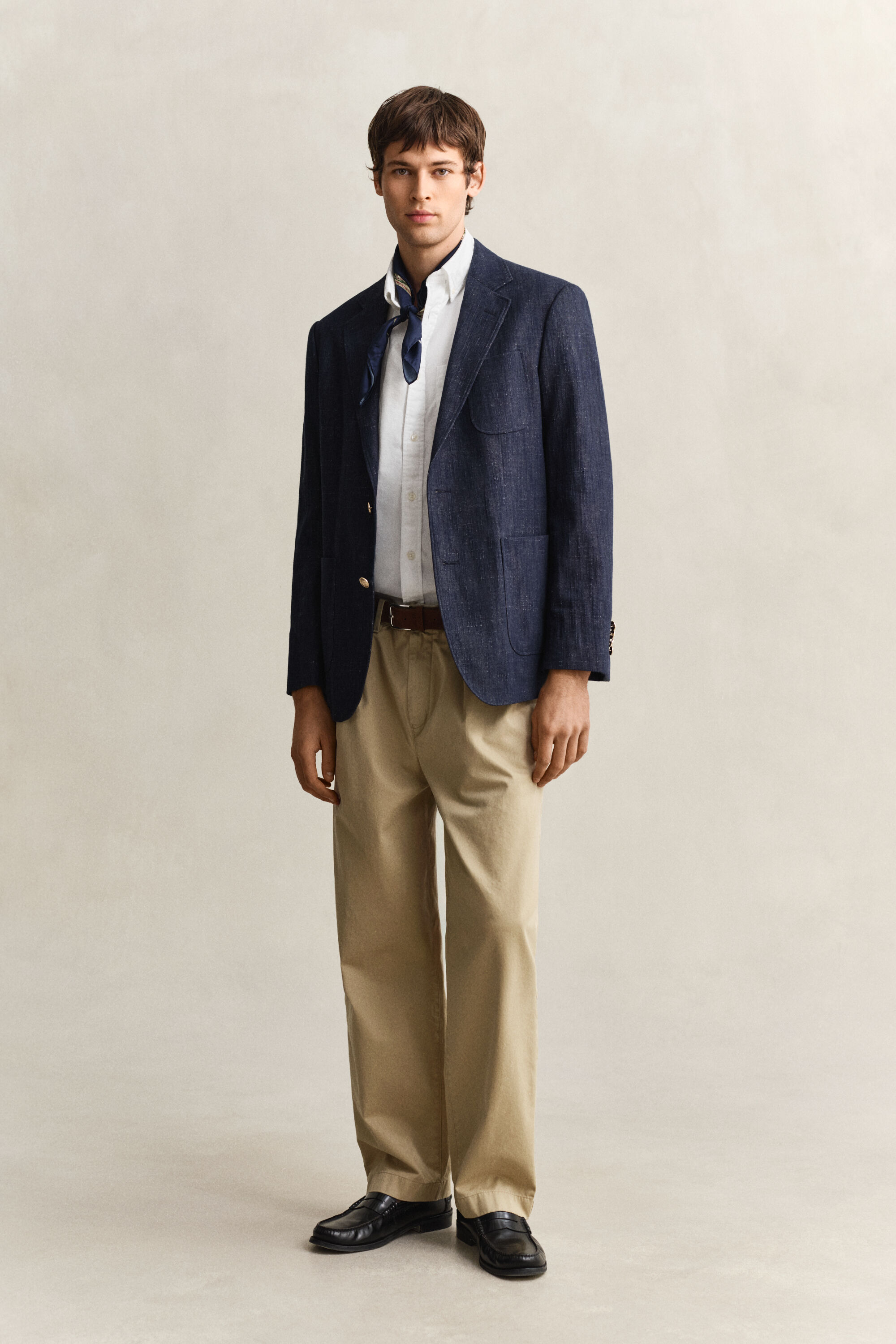 Klassiek Oxford-overoverhemd met dobbyweefsel