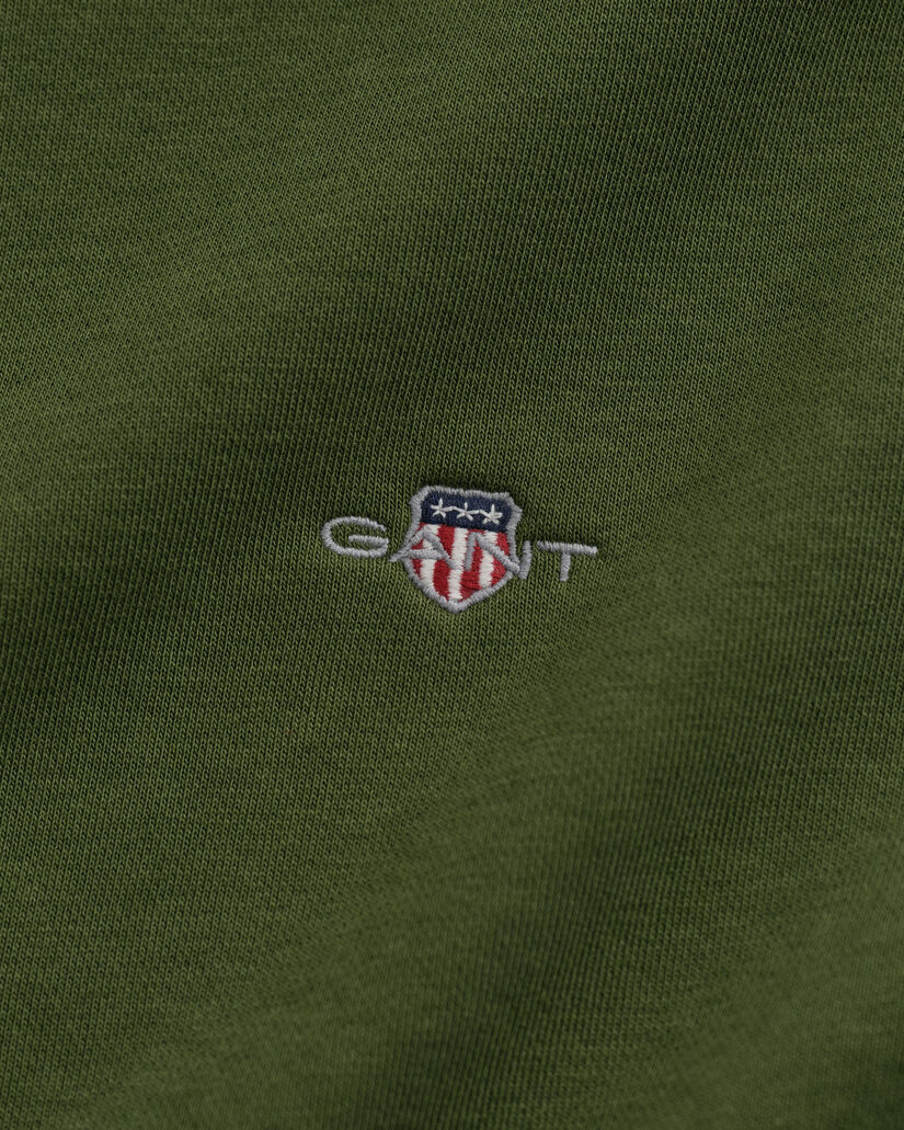 Shield sweatshirt met korte rits