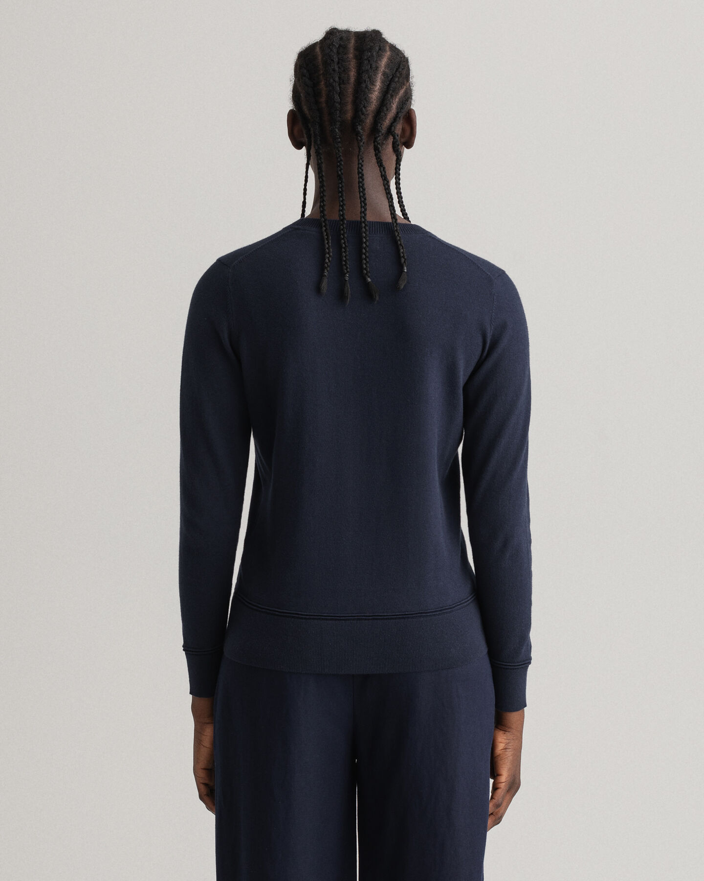 Sweater met ronde hals van licht katoen