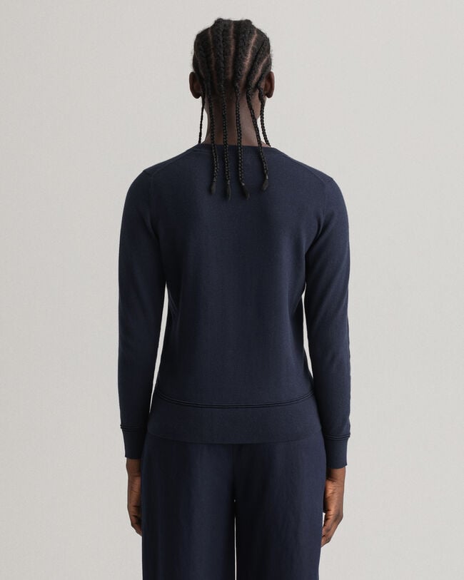 Sweater met ronde hals van licht katoen