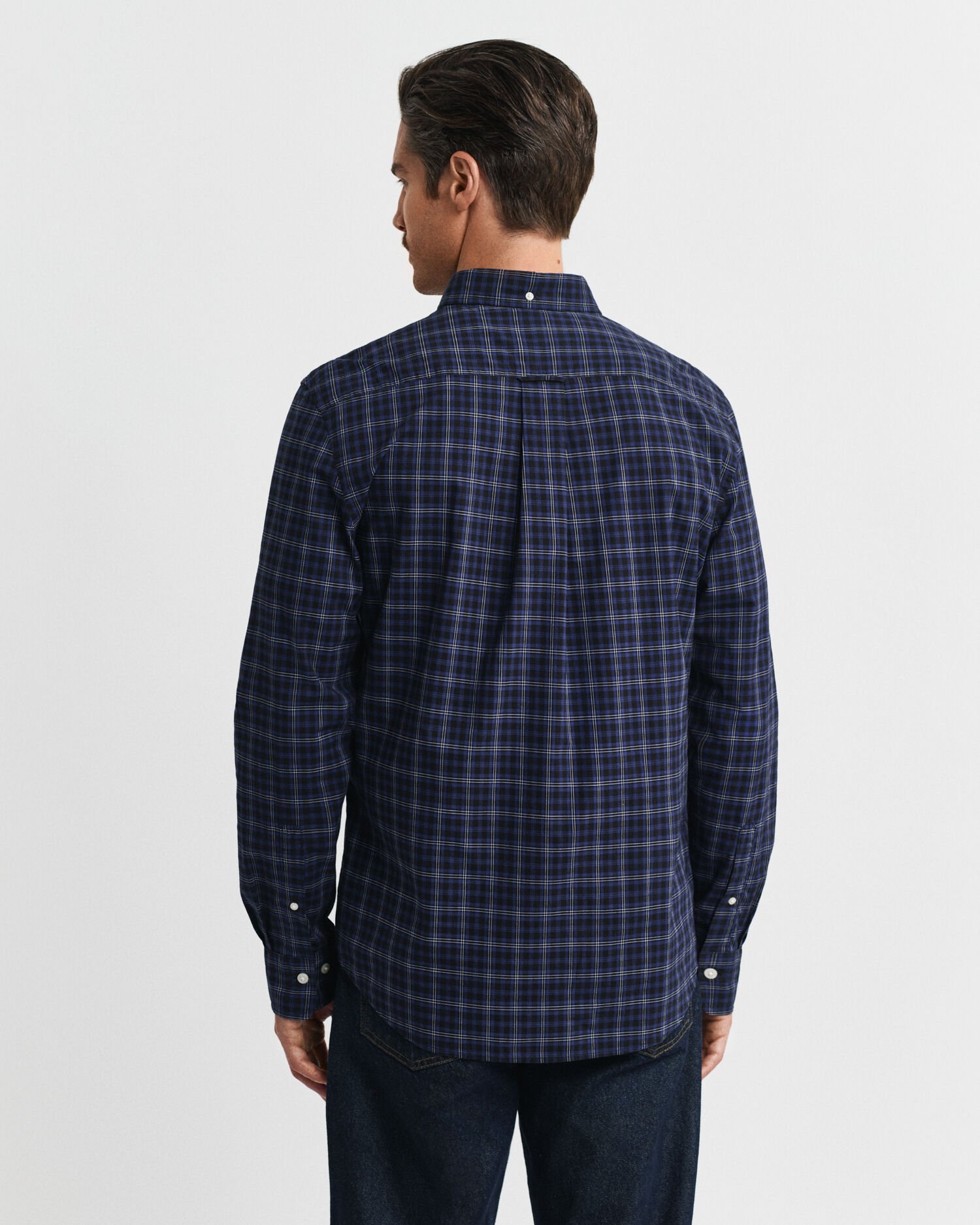 Regular Fit Classic geruit overhemd van poplin