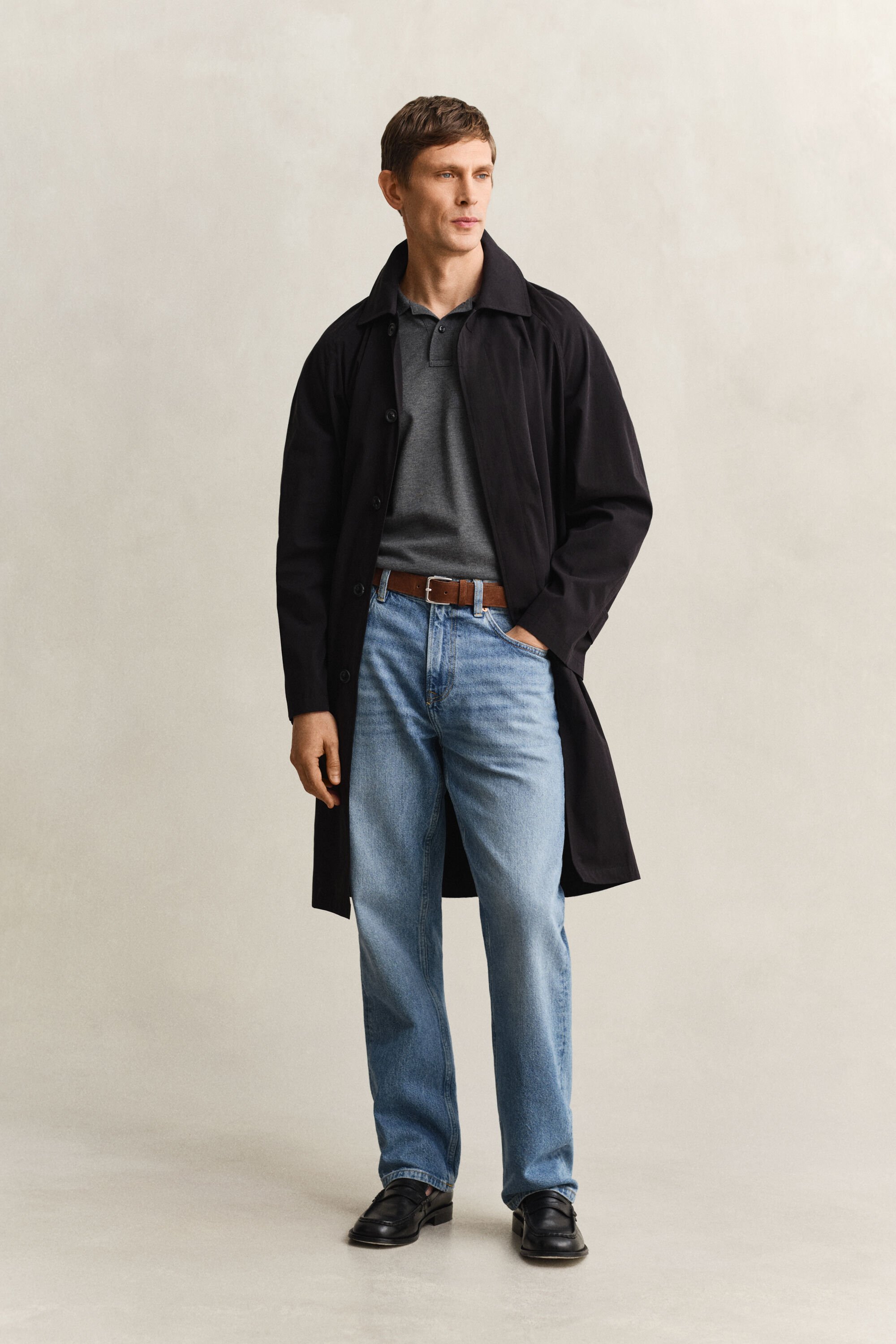 Slim Fit Shield piqué poloshirt