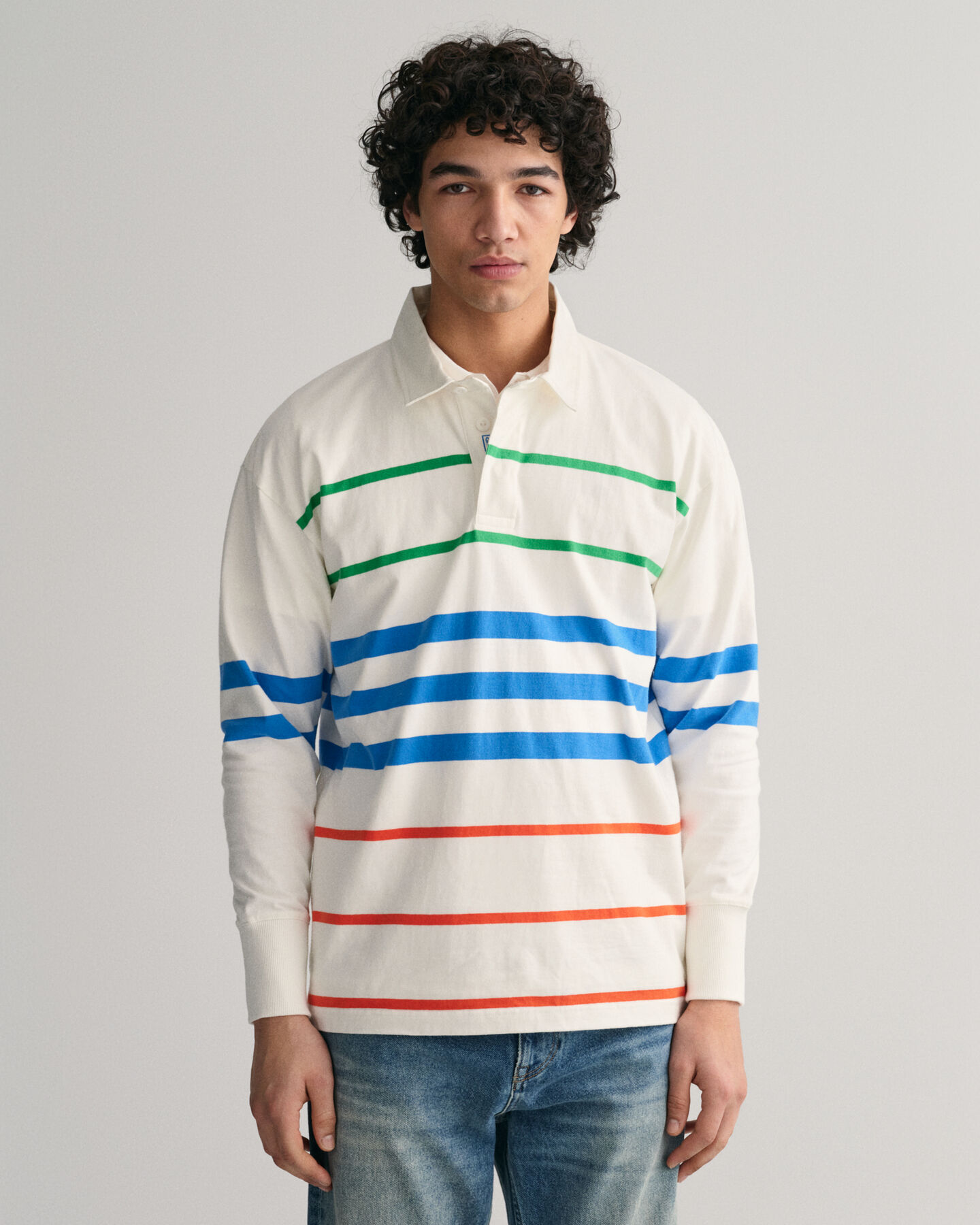 Veelkleurig gestreepte Heavy Rugger