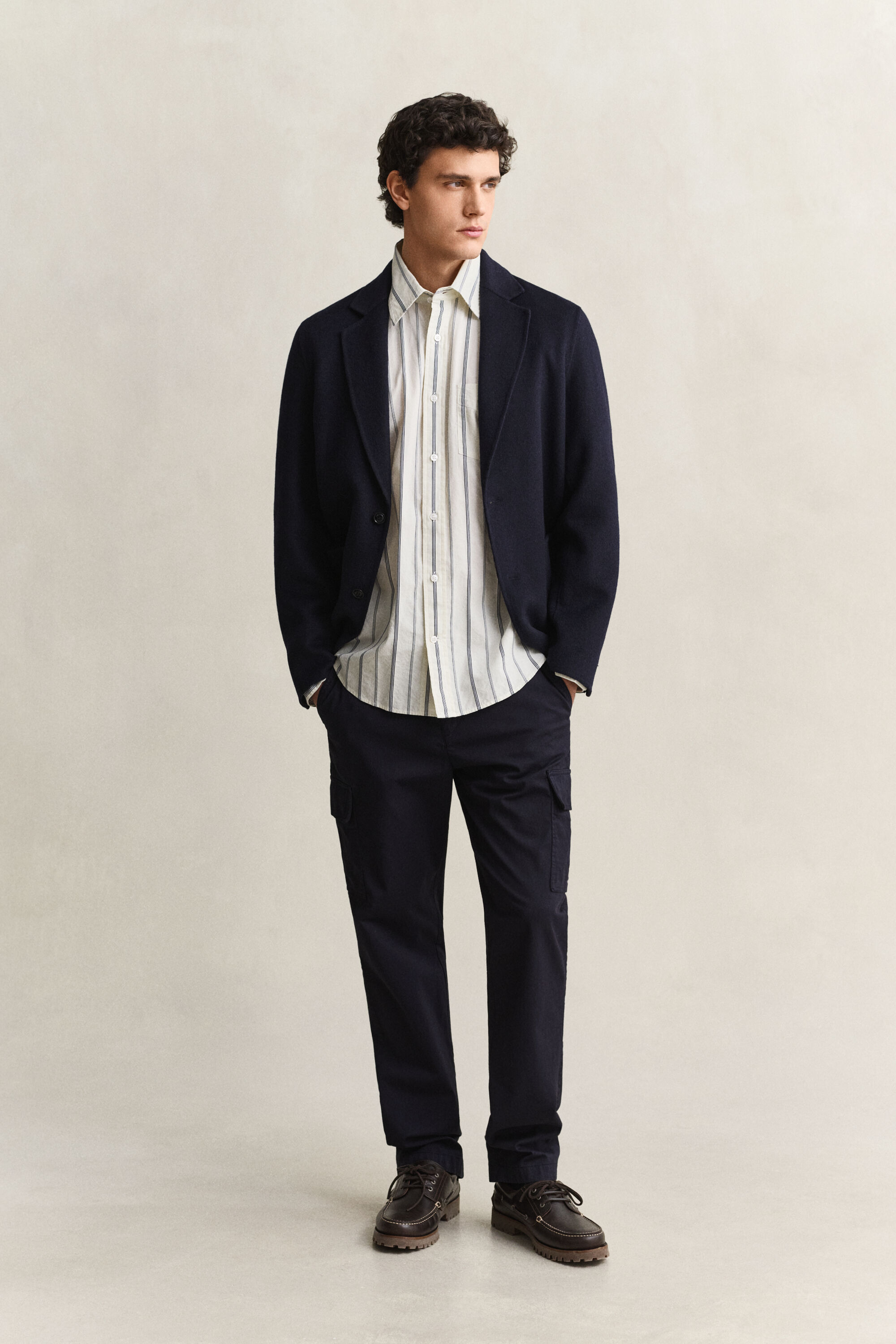 Relaxed Fit Dobby Striped overhemd