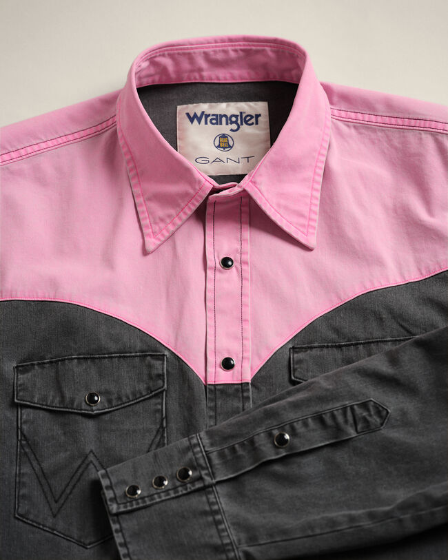 Wrangler x GANT Relaxed Fit Neon Western shirt