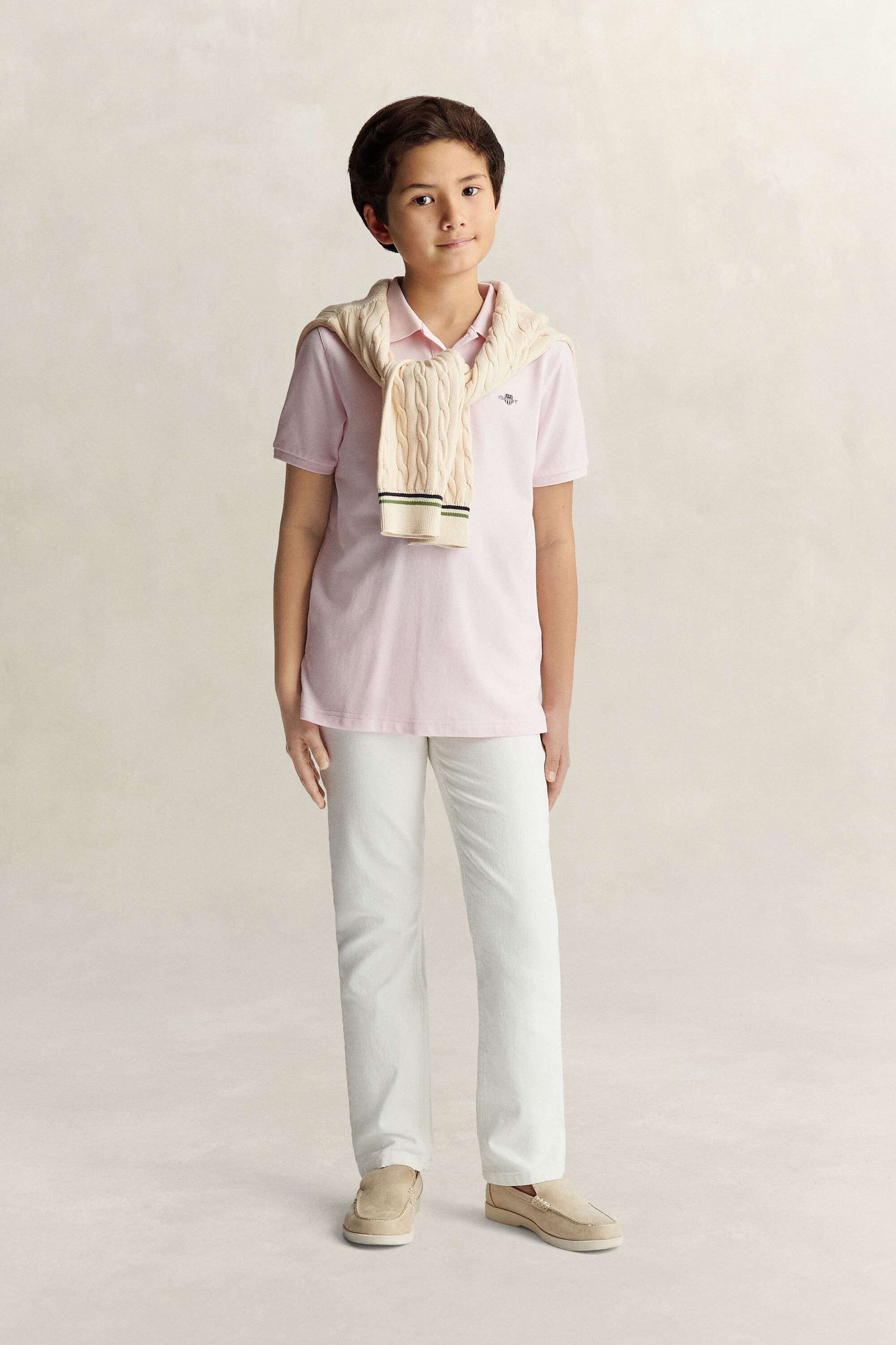 Teens Shield piqué poloshirt