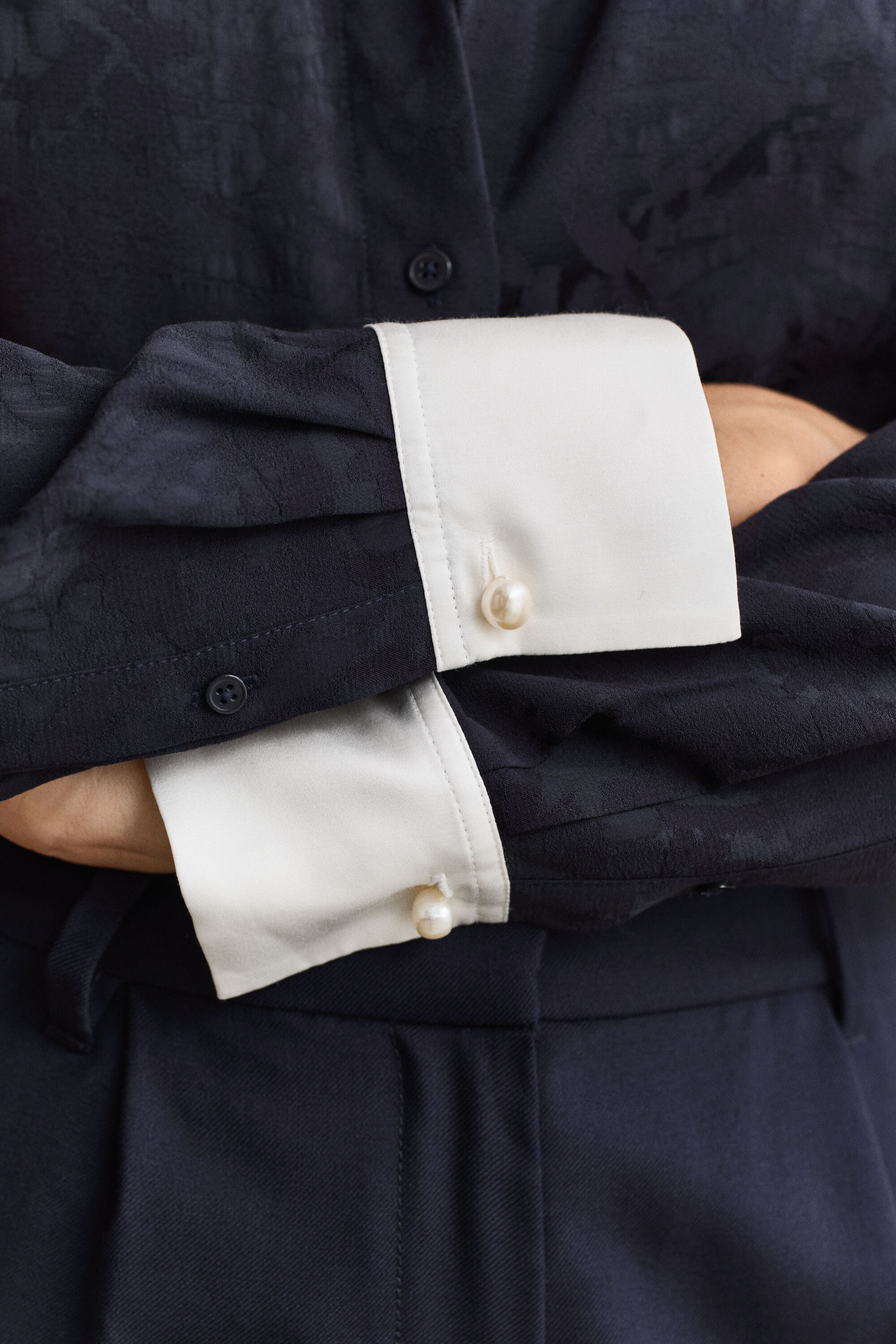 Jacquard overhemd