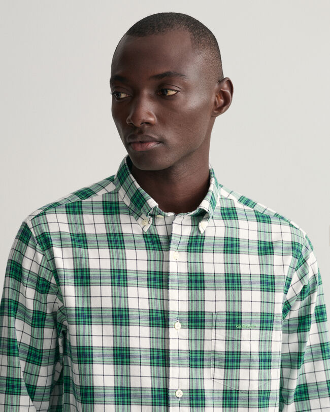 Regular Fit geruit Oxford-overhemd