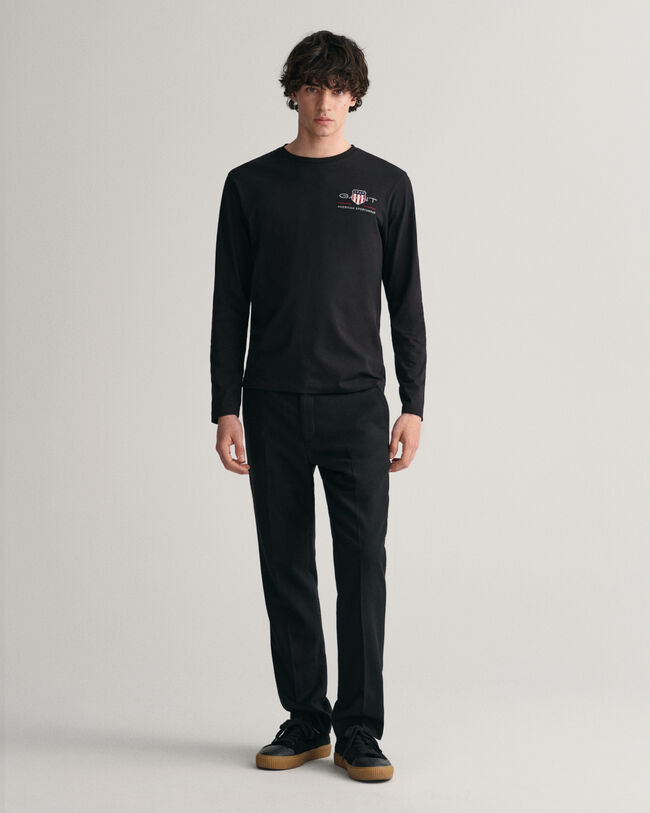 Slim Fit flanellen broek