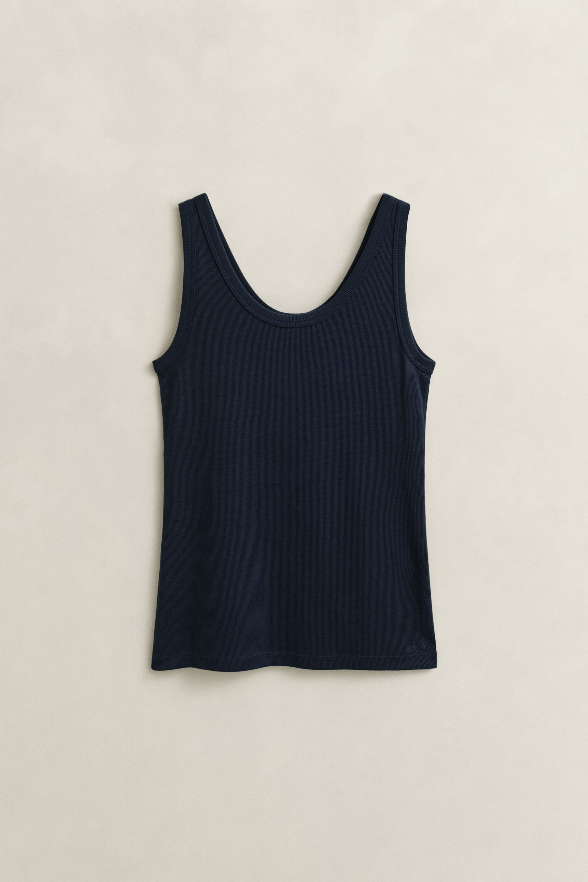 Geribde tanktop