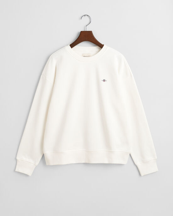 Shield sweatshirt met ronde hals