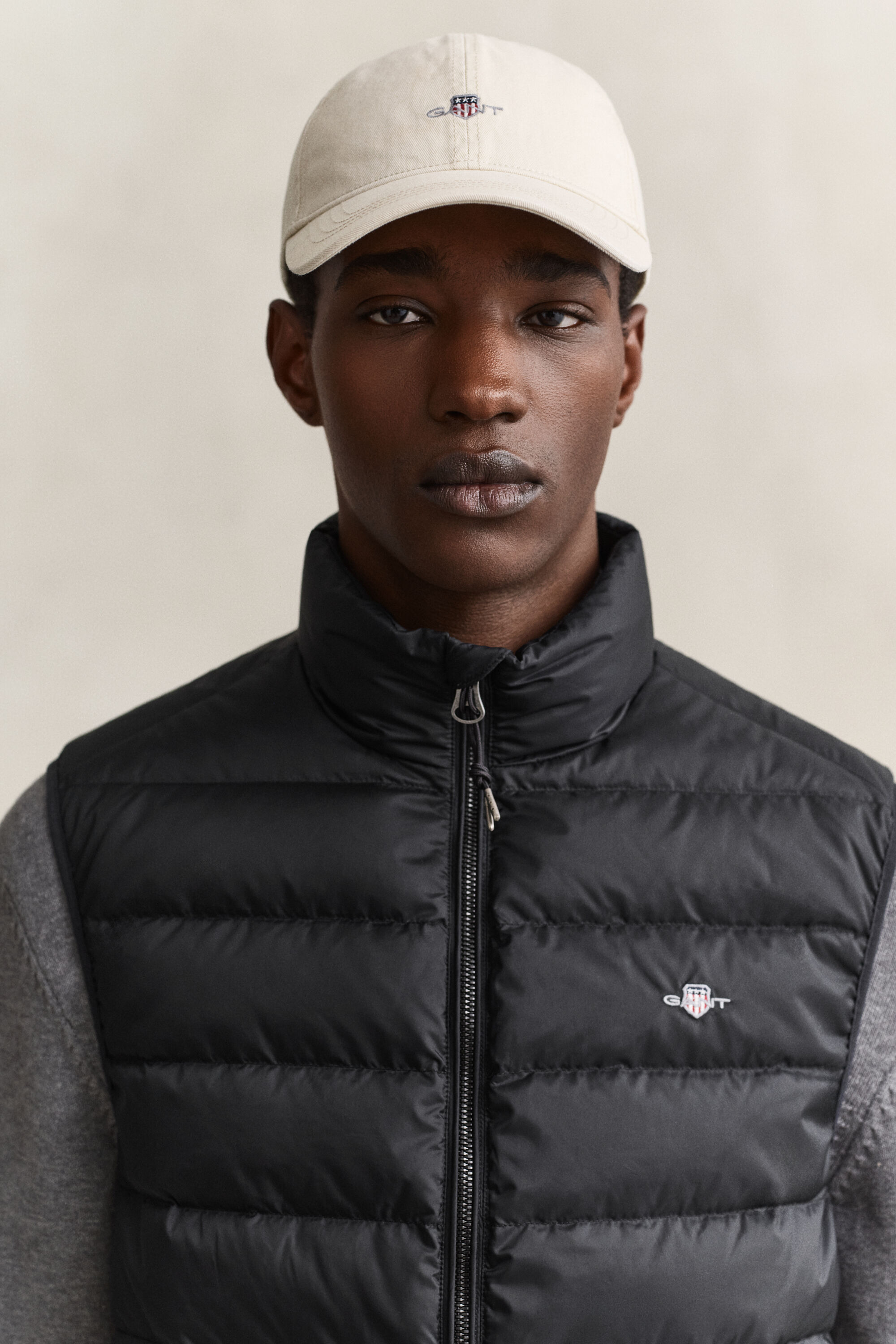 Lichte donsbodywarmer
