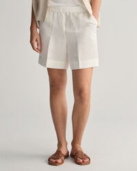 Relaxed Fit Pull-On short van linnenmix