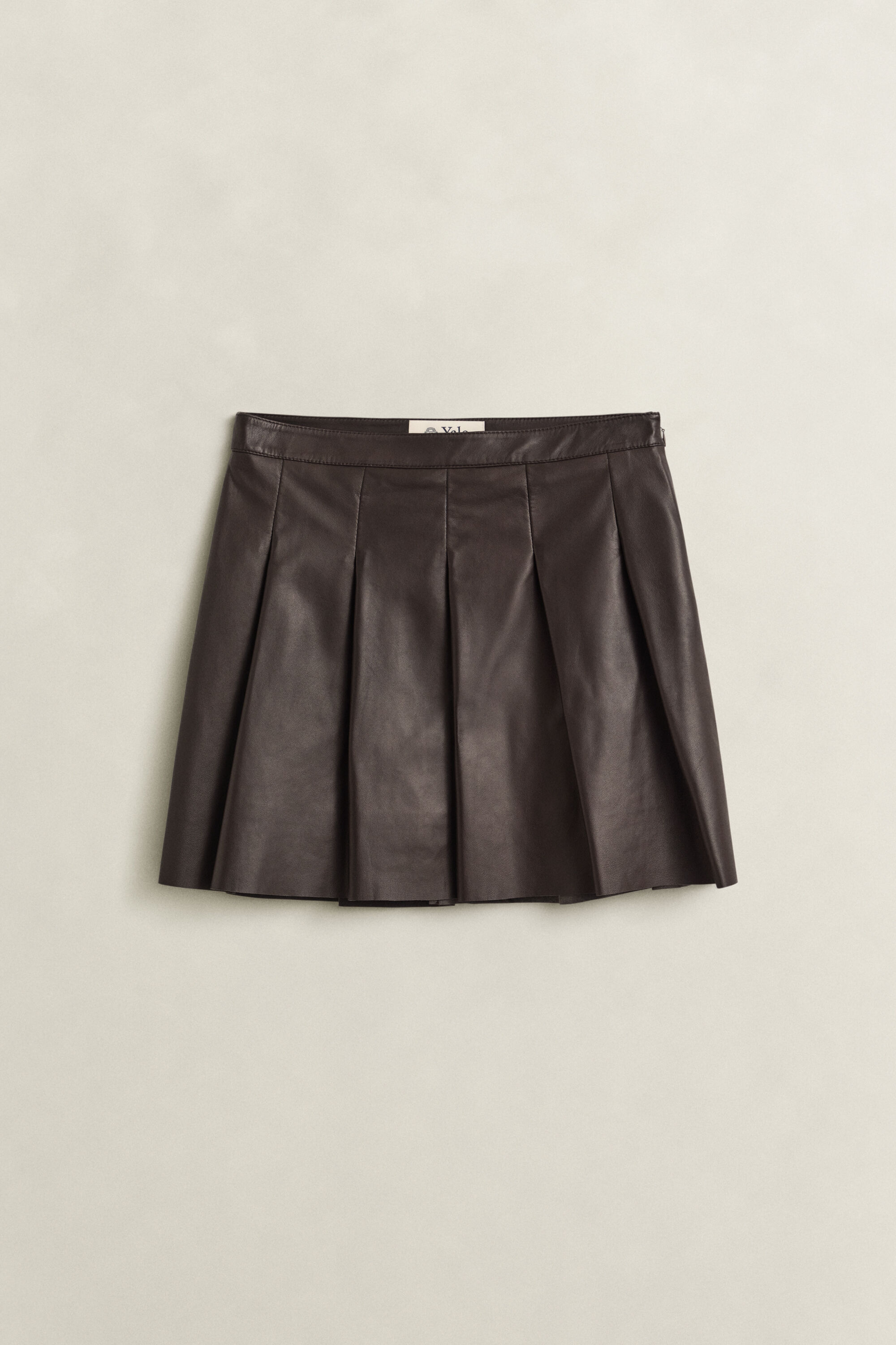 Gant x Yale leren plooirok