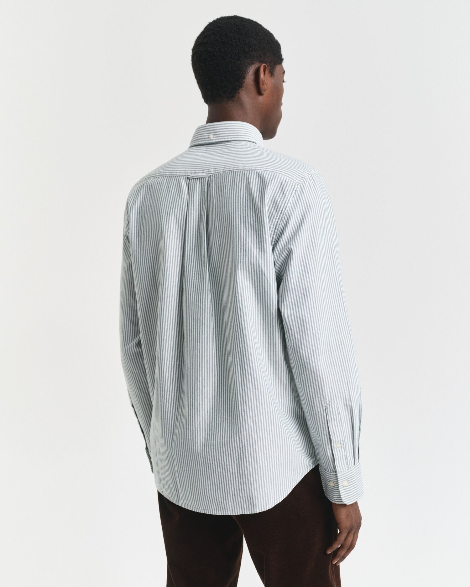 Klassiek Oxford-overoverhemd met Banker-streep