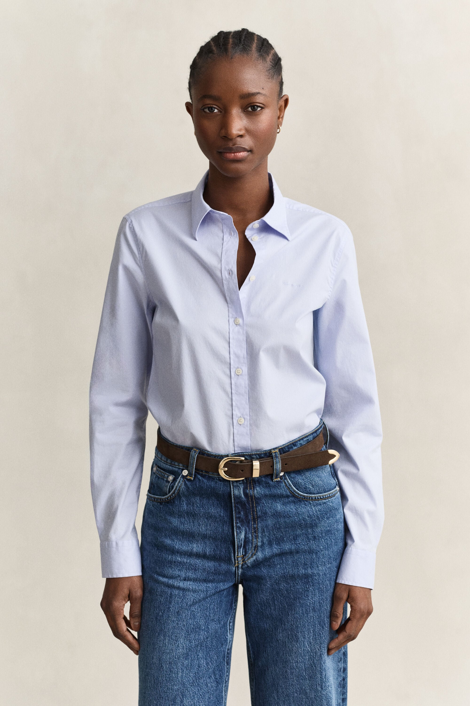 Poplin overhemd