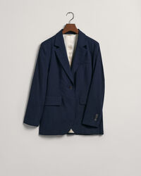 Regular Fit blazer van linnen met stretch