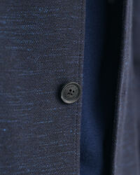 Blazer van katoen en linnen