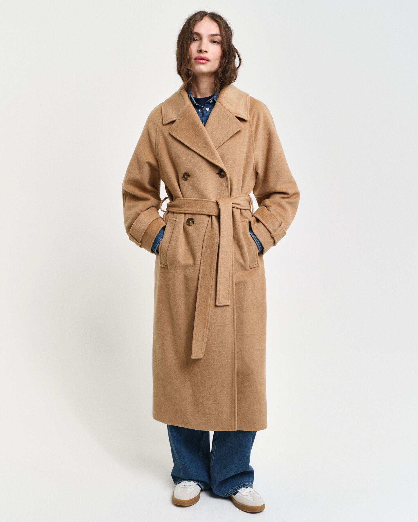 Wollen trenchcoat