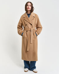Wollen trenchcoat