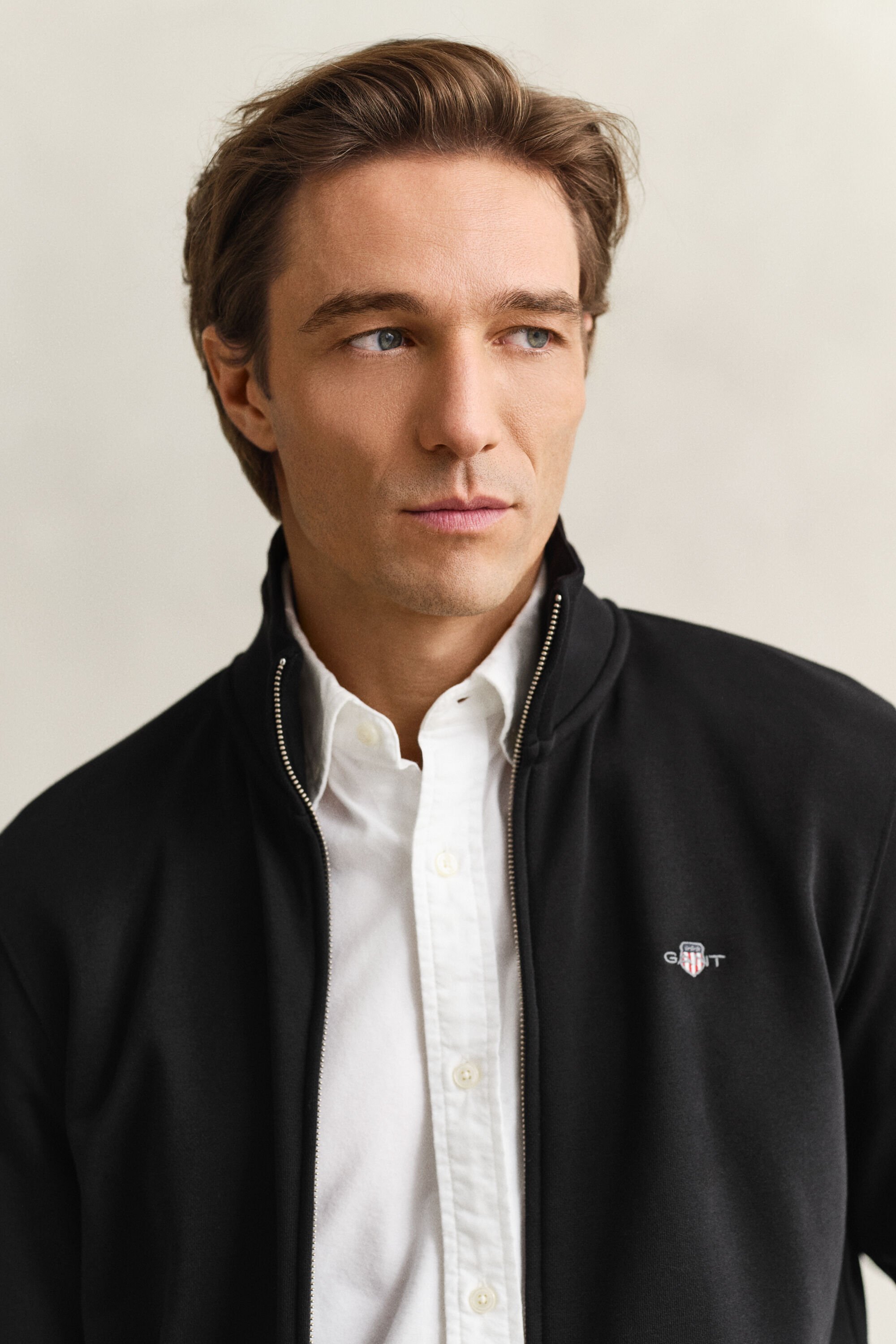 Shield sweatshirt met ritssluiting