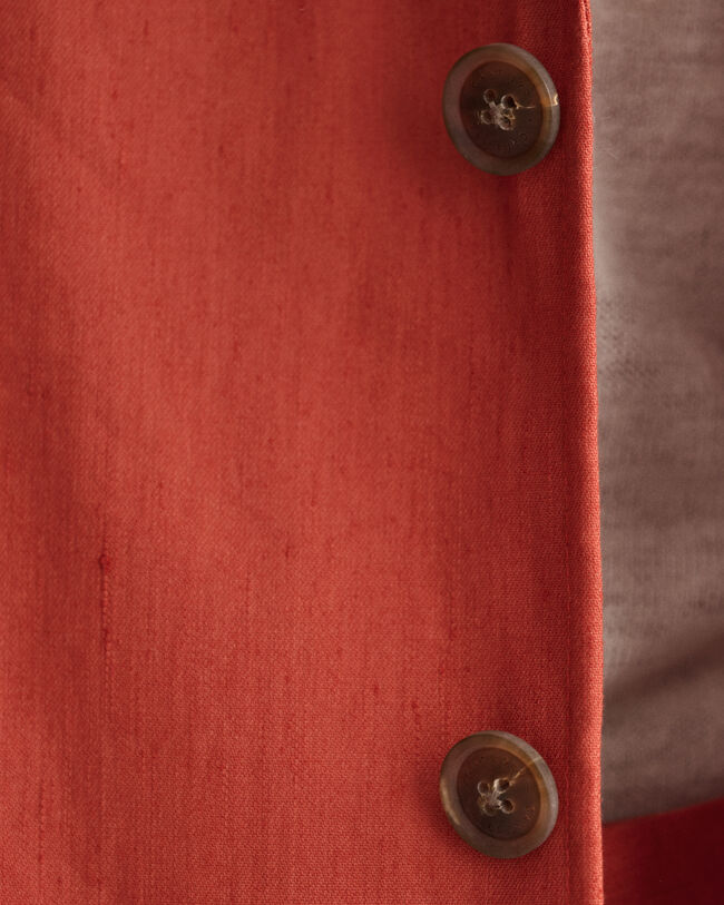 Kostuumblazer van katoen en linnen