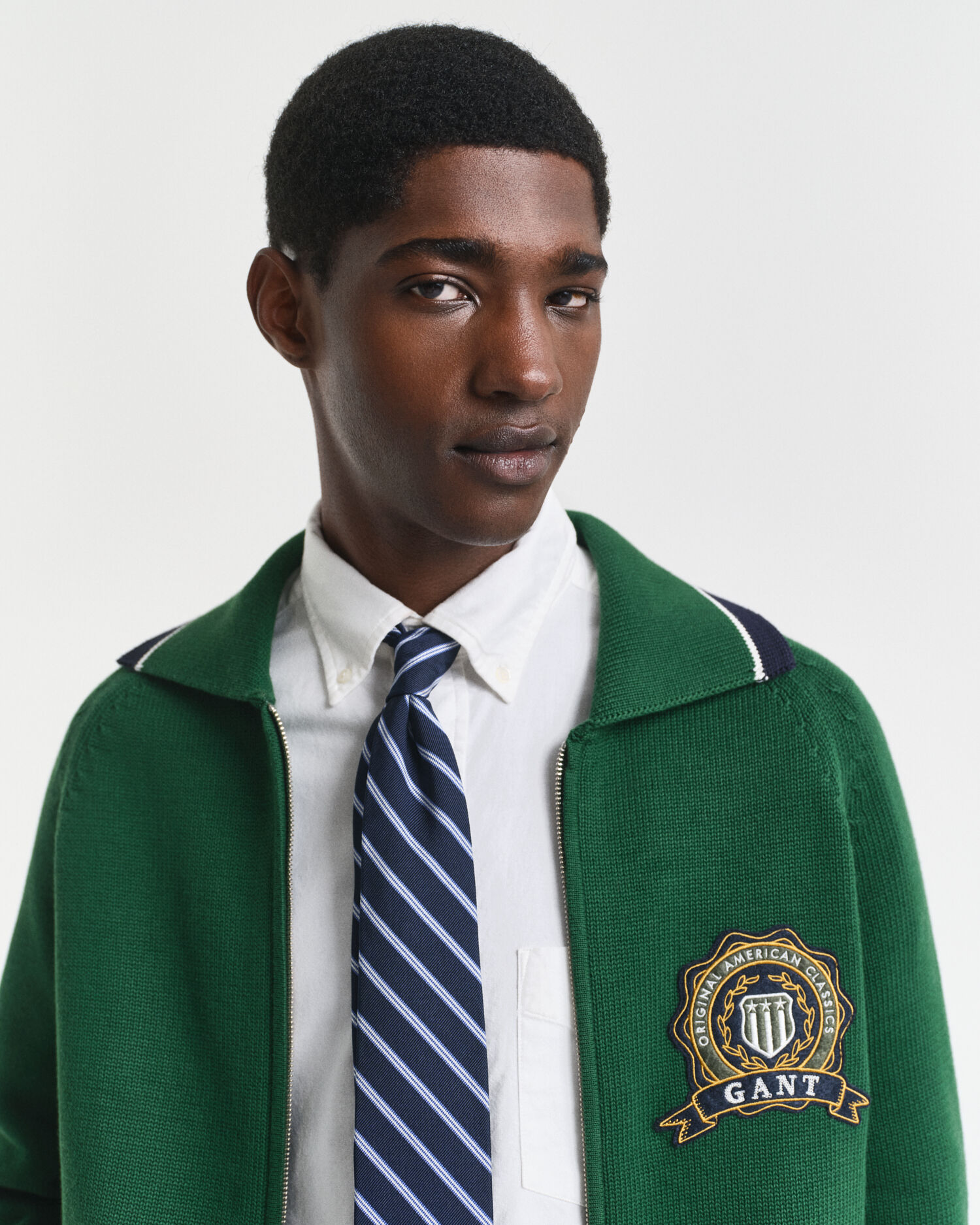 GANT 1949 Graphic vest met ritssluiting