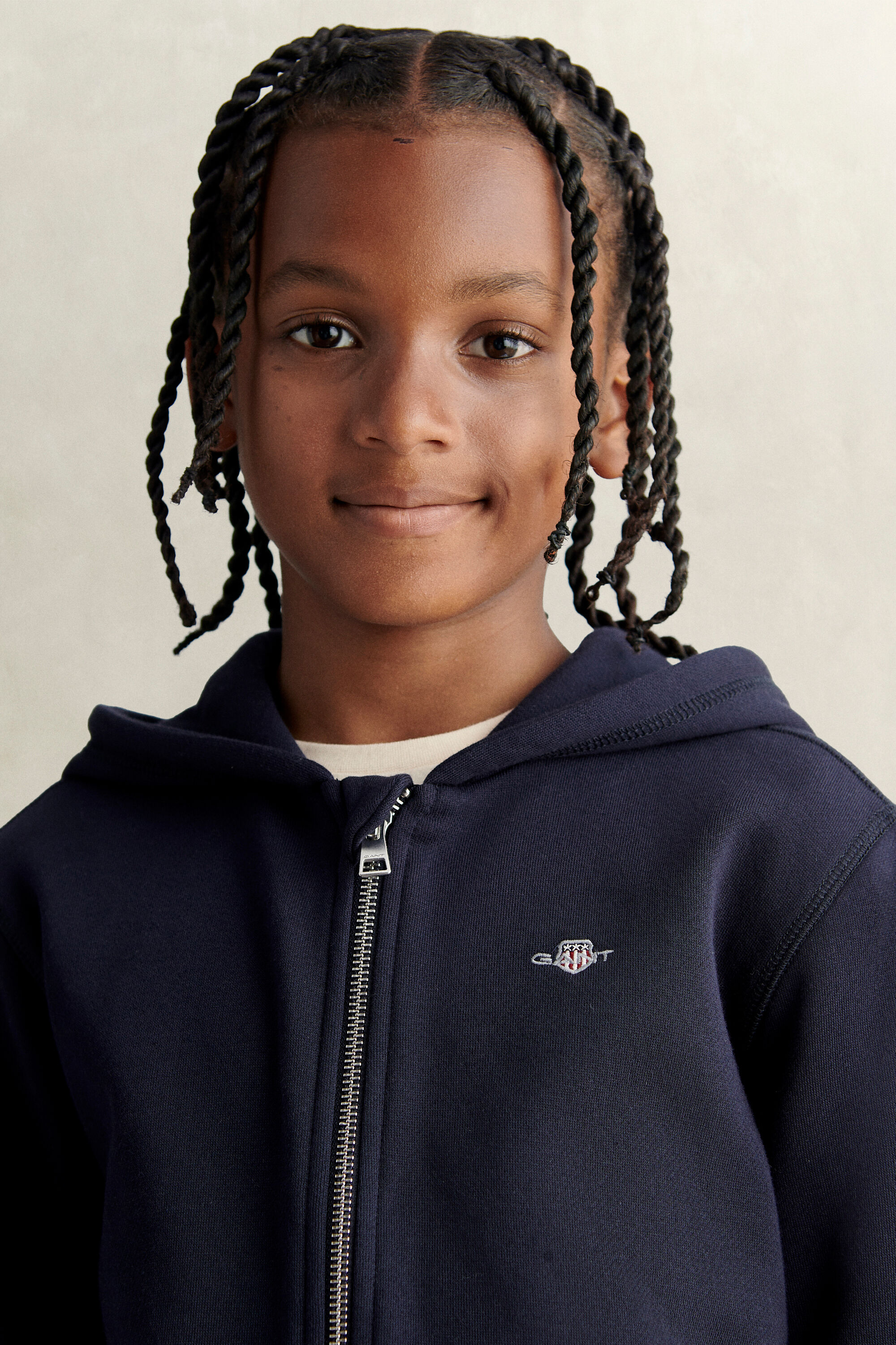 Teens Shield hoodie met ritssluiting