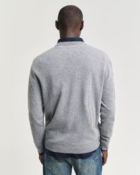 Seasonal Essential sweater met V-hals van extra fijne lamswol