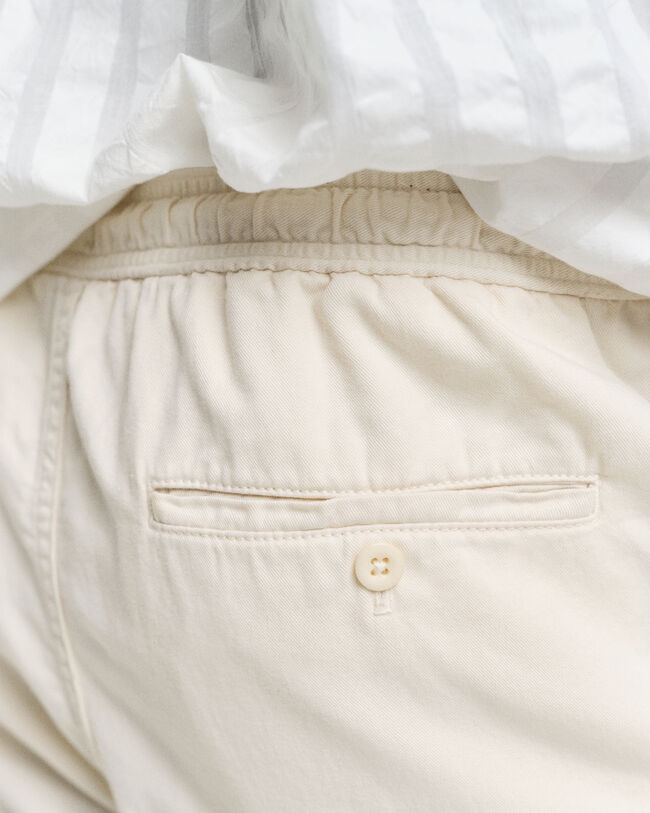 Regular Fit Sunfaded short met trekkoordje