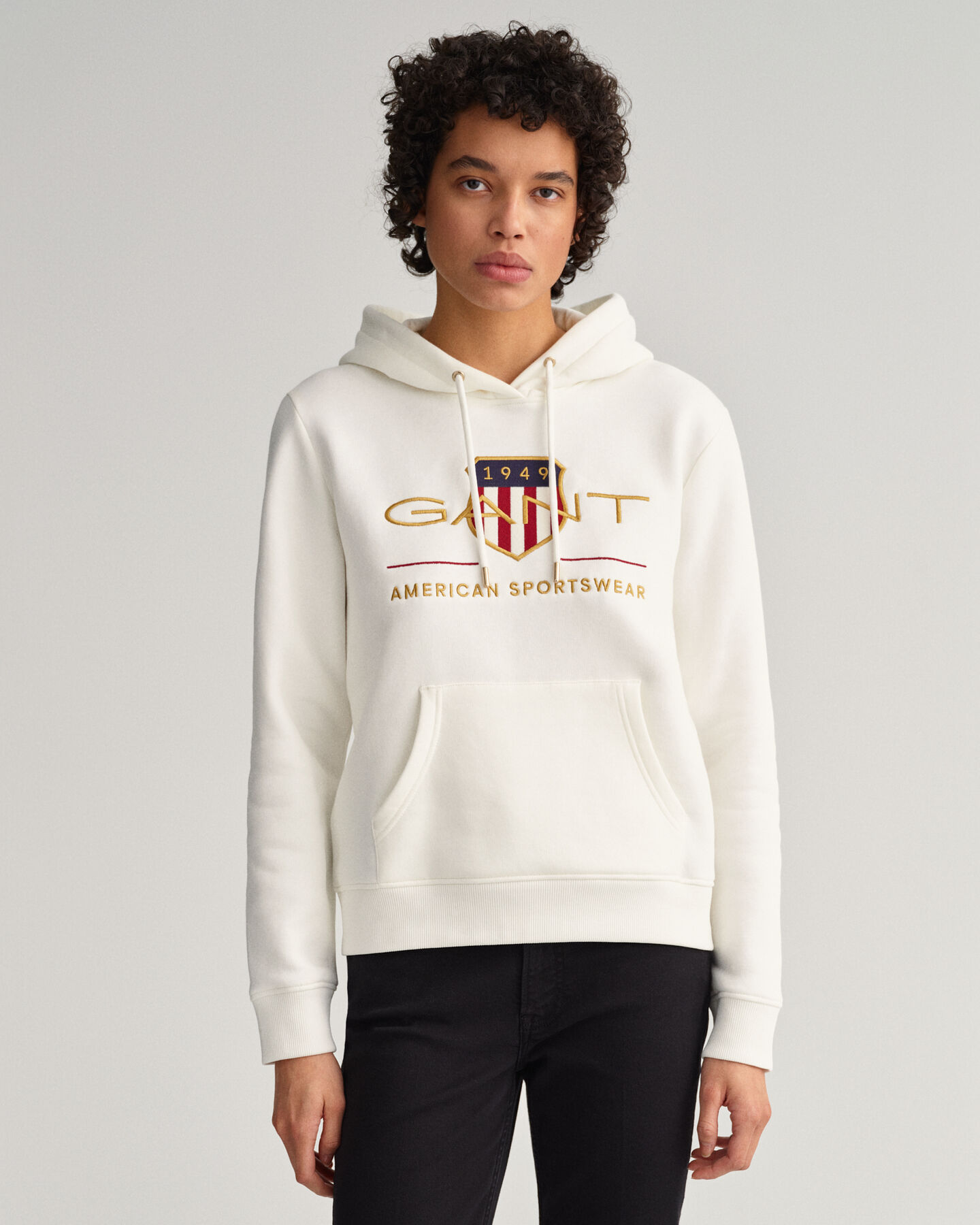 Archive Shield hoodie van sweatstof