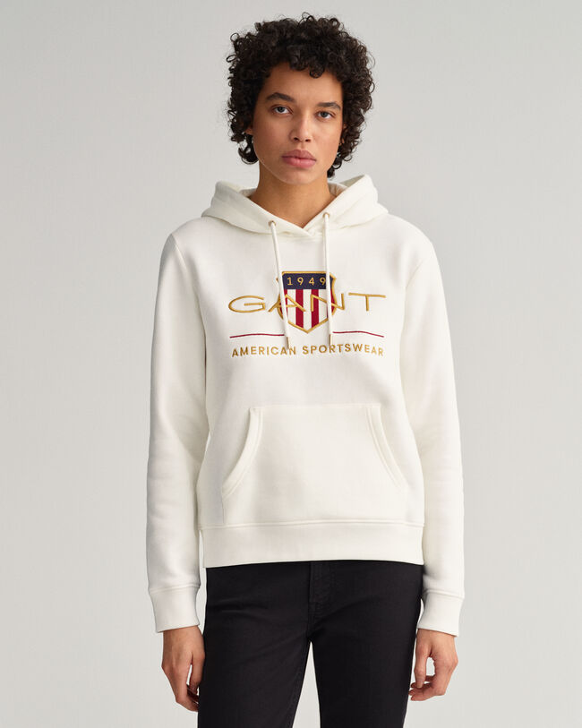 Archive Shield hoodie van sweatstof