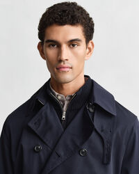 Trenchcoat van katoenmix