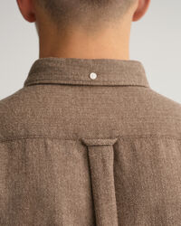 Regular Fit overhemd met visgraatmotief