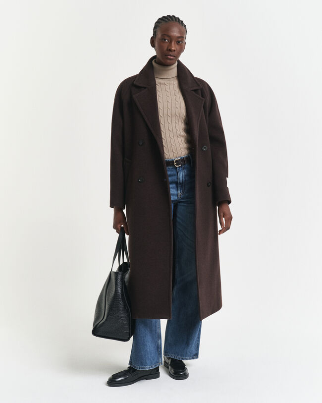 Kabelgebreide coltrui van stretchkatoen