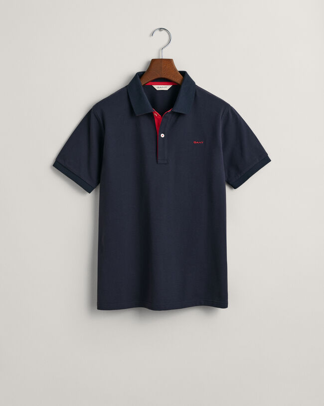 Teens Contrast piqu&eacute; poloshirt