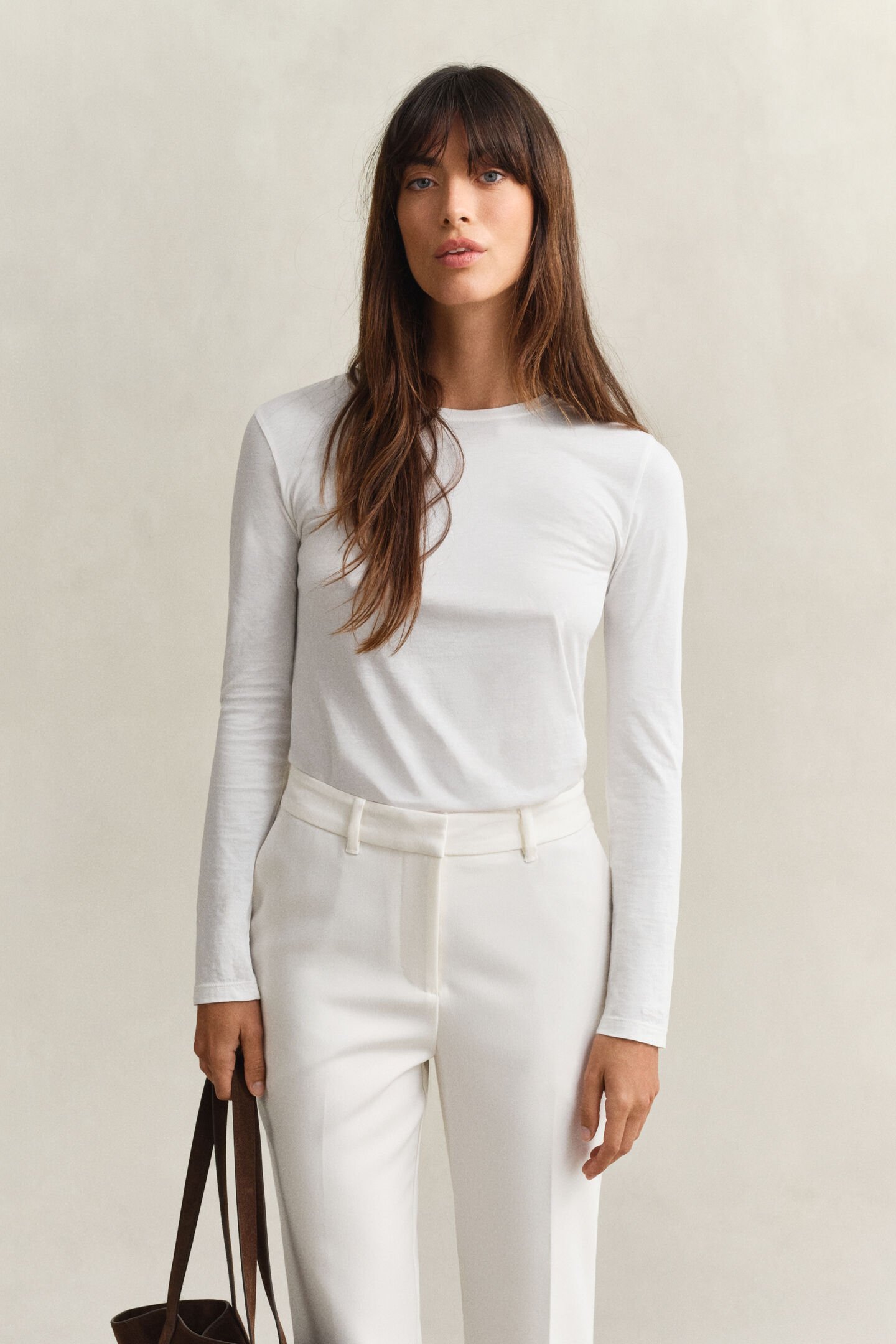 Katoenen T-shirt met lange mouwen