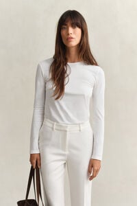 Katoenen T-shirt met lange mouwen