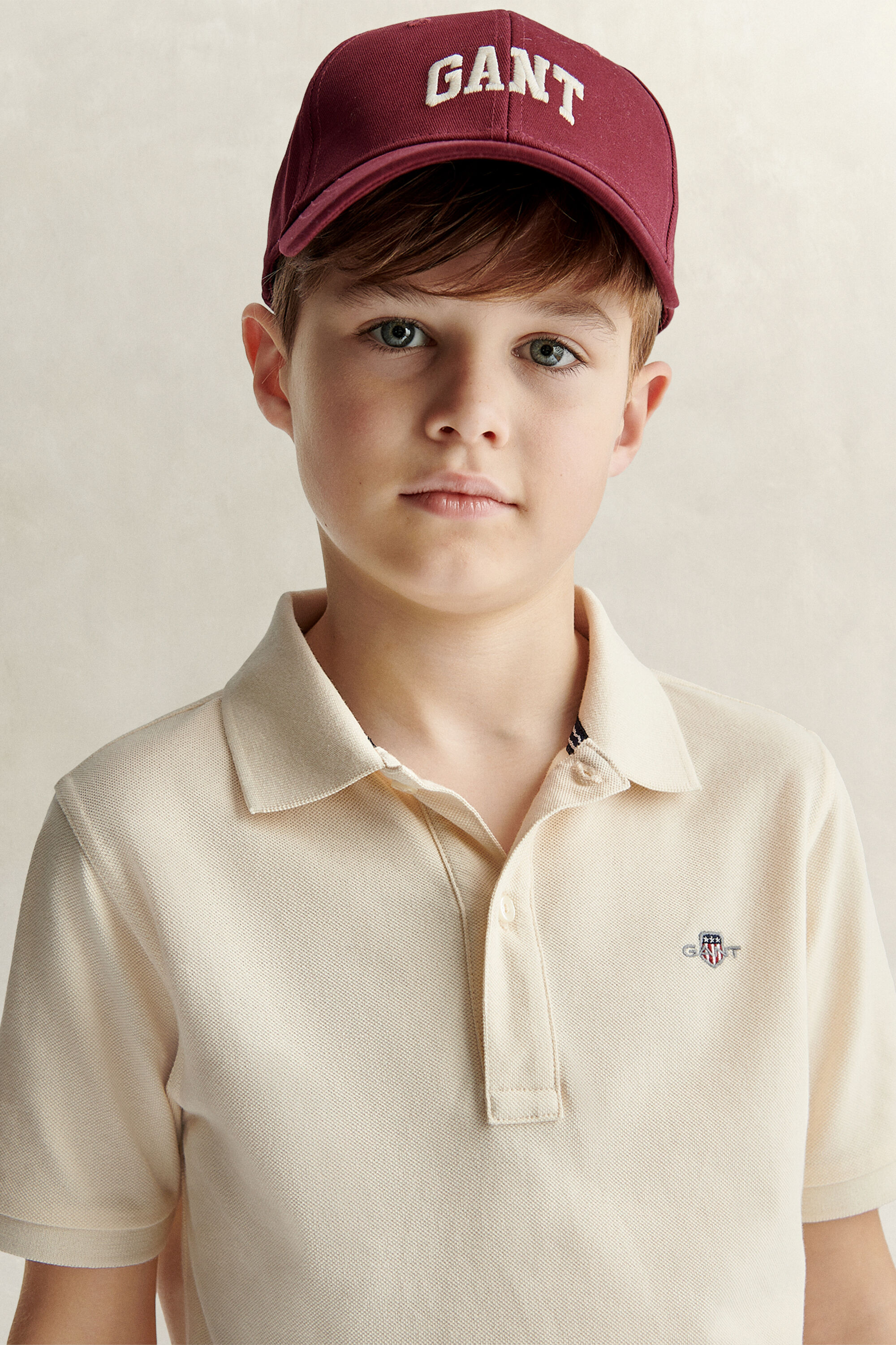 Poloshirt met schild voor tieners
