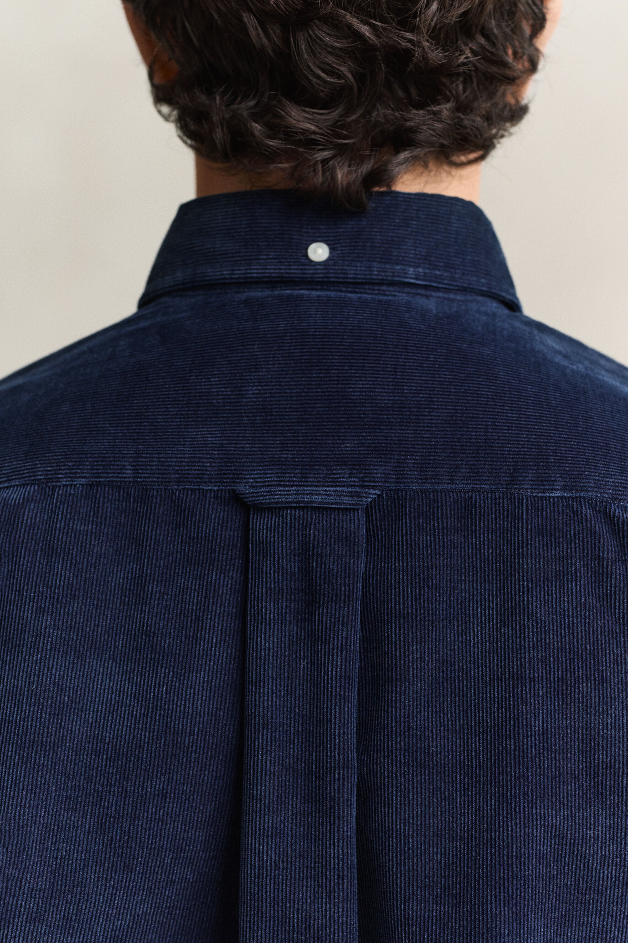 Indigo corduroy overhemd
