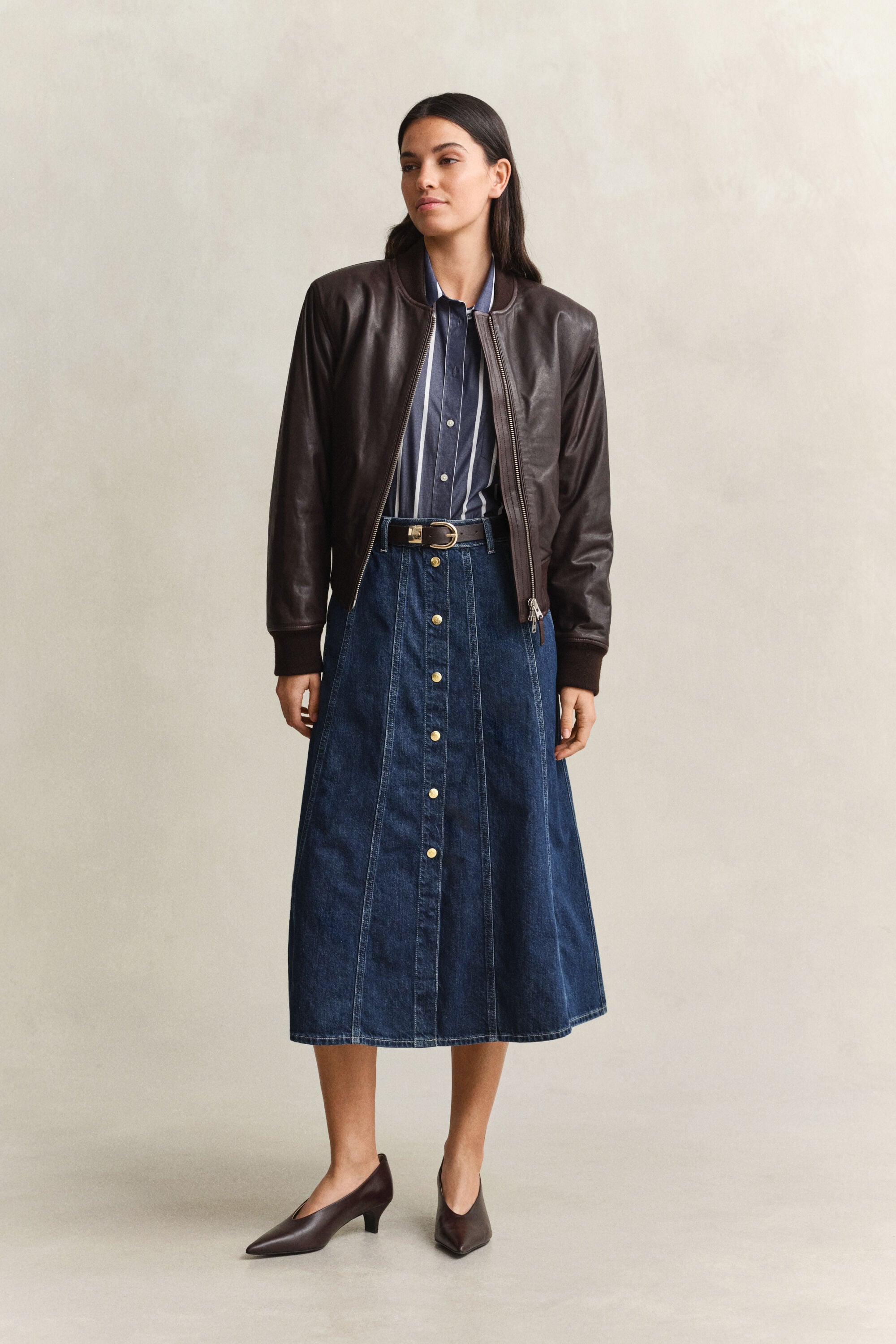 Relaxed Fit klassiek gestreept overhemd van poplin