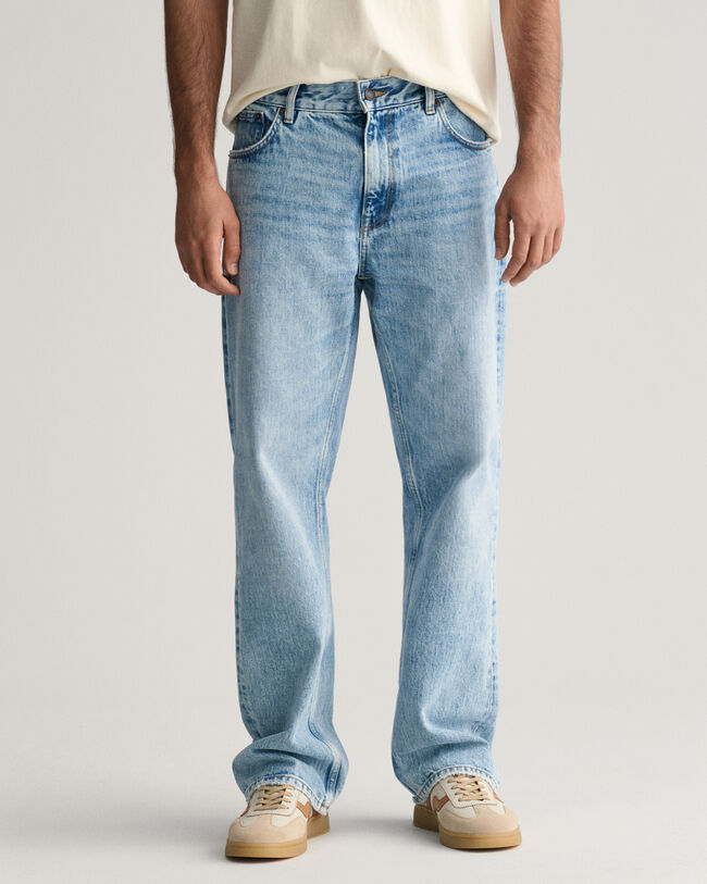 Loos Fit jeans met wijde pijpen