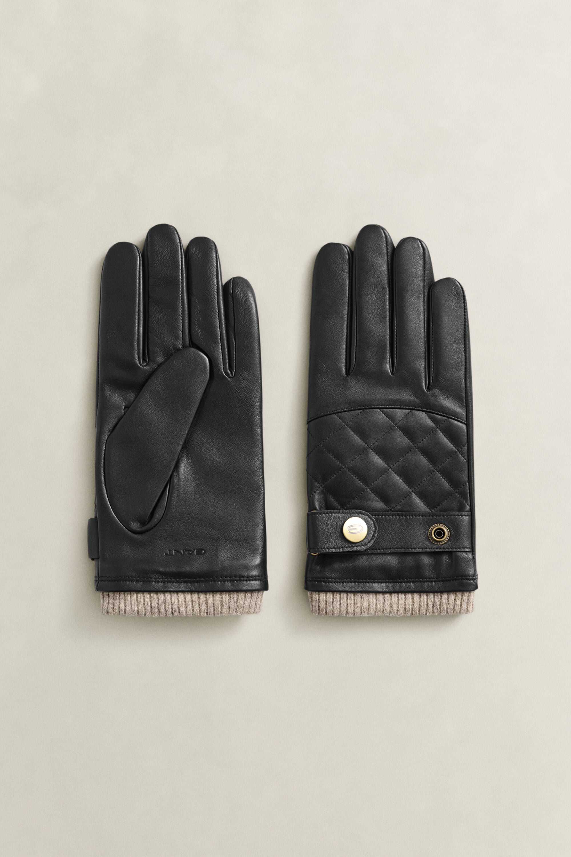 Doorgestikte lamsleren handschoenen