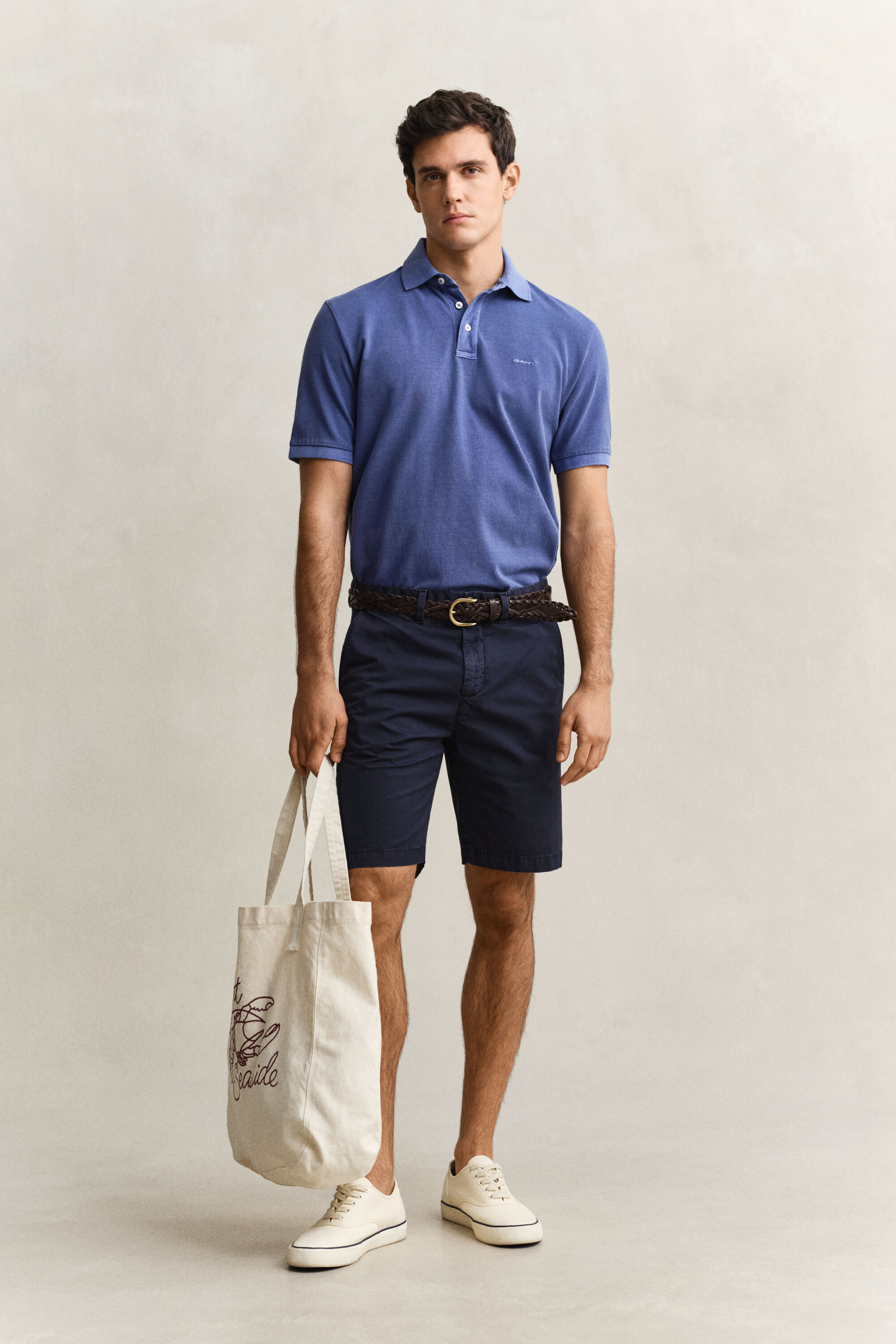 Zonverbleekt poloshirt