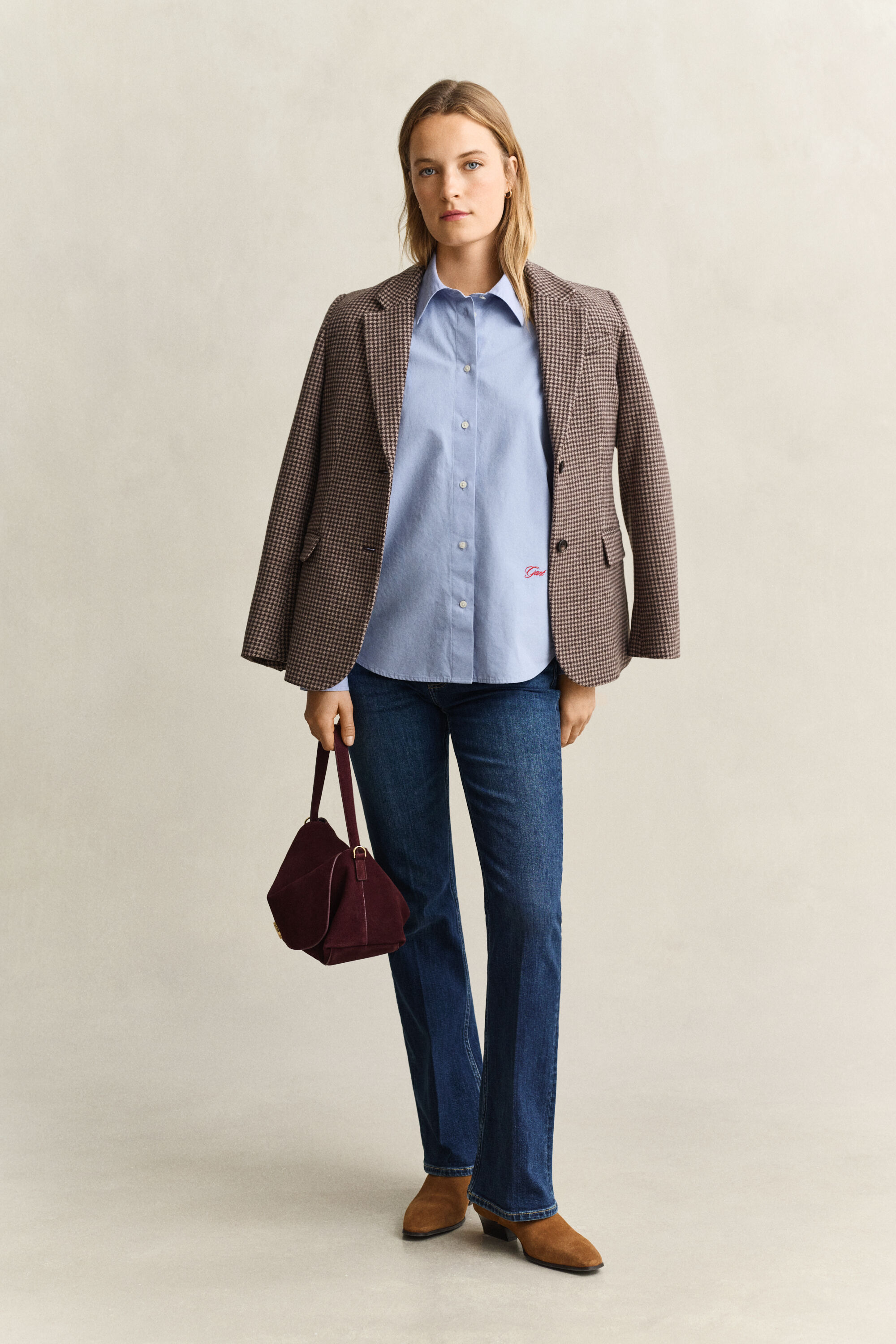 Relaxed poplin overhemd