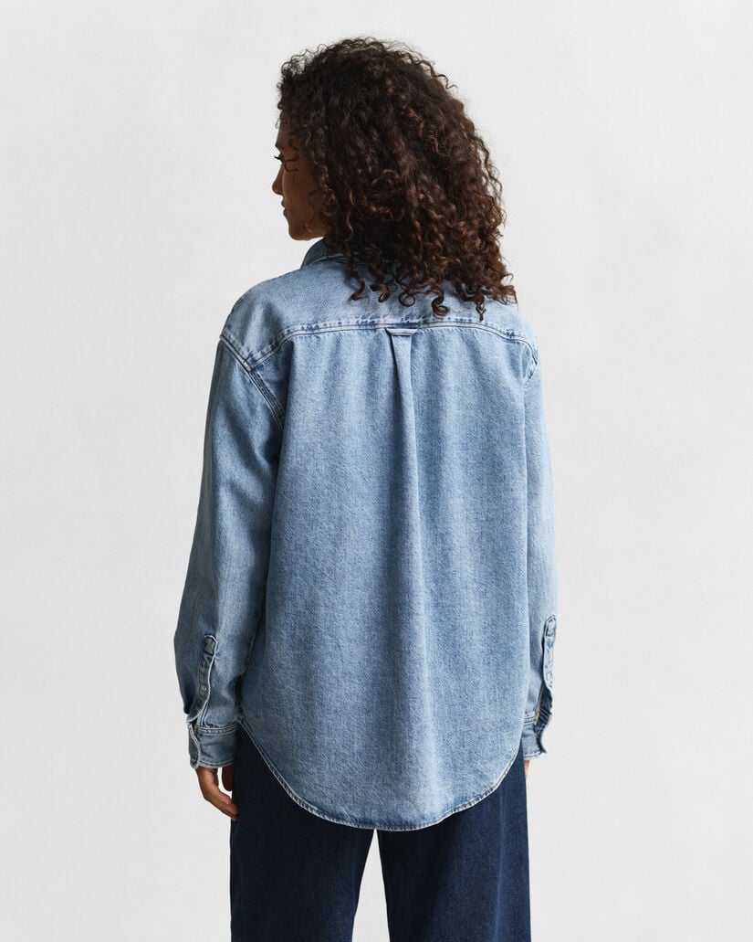 Relaxed Fit denim overhemd