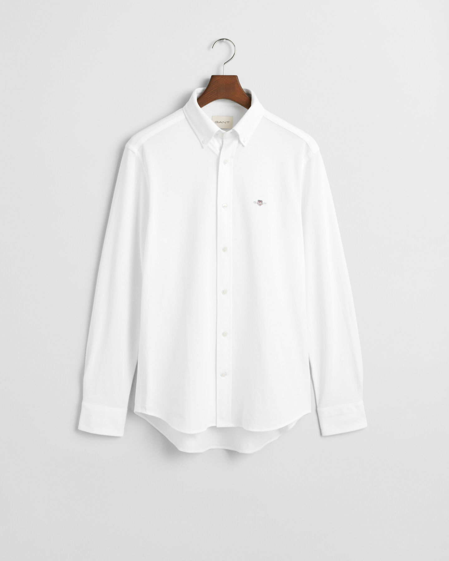 Regular Fit piqué overhemd van jersey