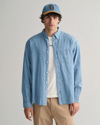 Relaxed Fit chambray overhemd