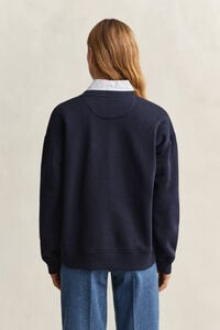 Shield sweatshirt met ronde hals